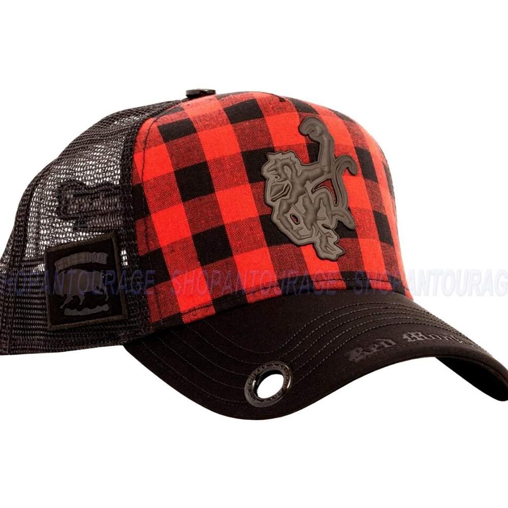 Red Monkey Buffalo Logo Black/Red RM1479 Limited Edition Unisex Trucker Hat Cap